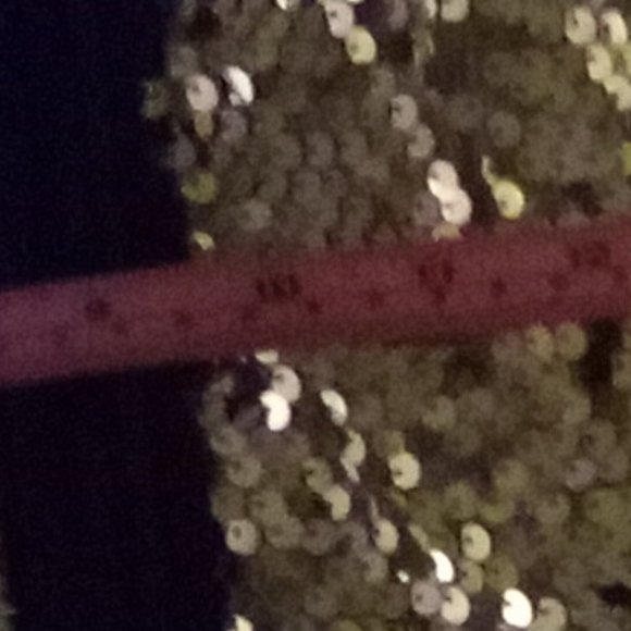 Inman Gold Sequin Brown Trimmed Evening Jacket Petite Medium - Picture 10 of 10